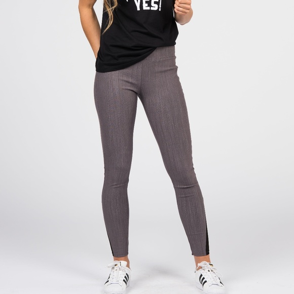 Agnes & Dora Pants - Agnes and Dora Knit Jegging Mesh Charcoal
